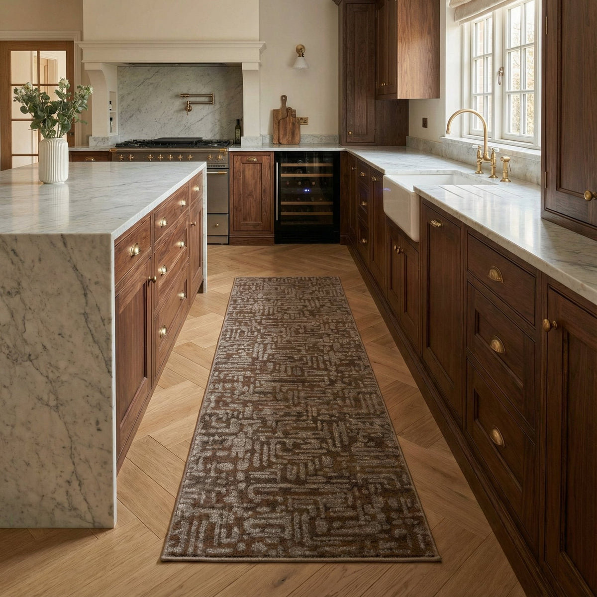 Adore Tile Greige Kitchen Runner