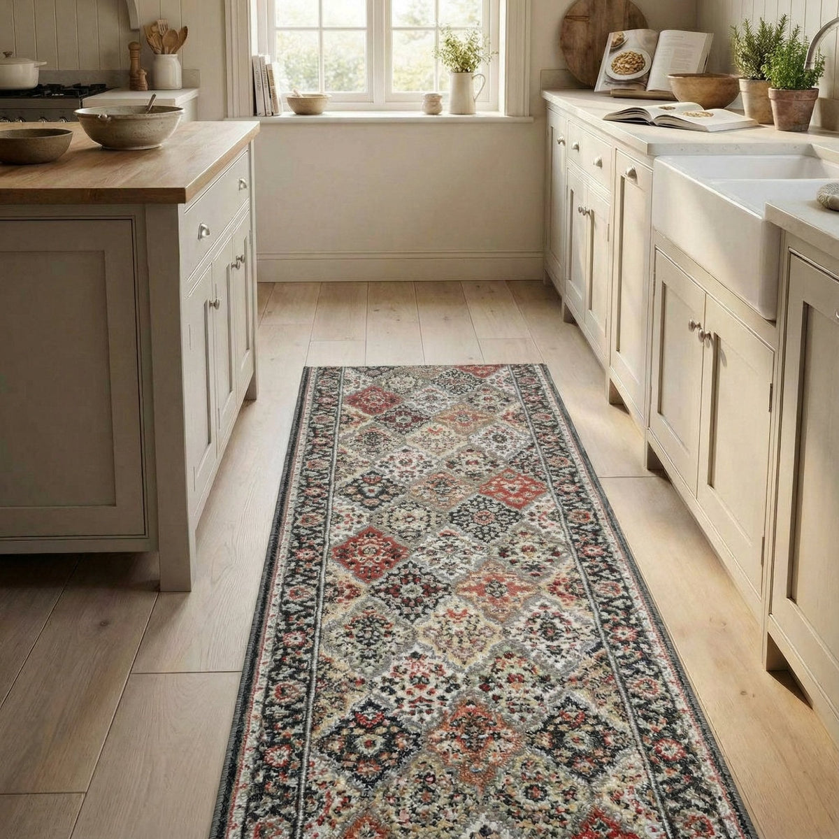 Heirloom Abbey Multi Kitchen Runner