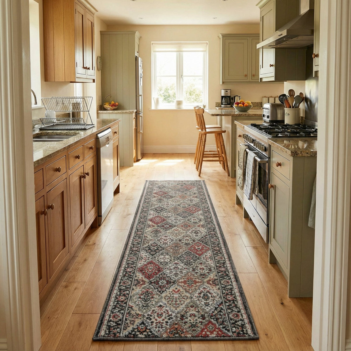 Heirloom Abbey Multi Kitchen Runner