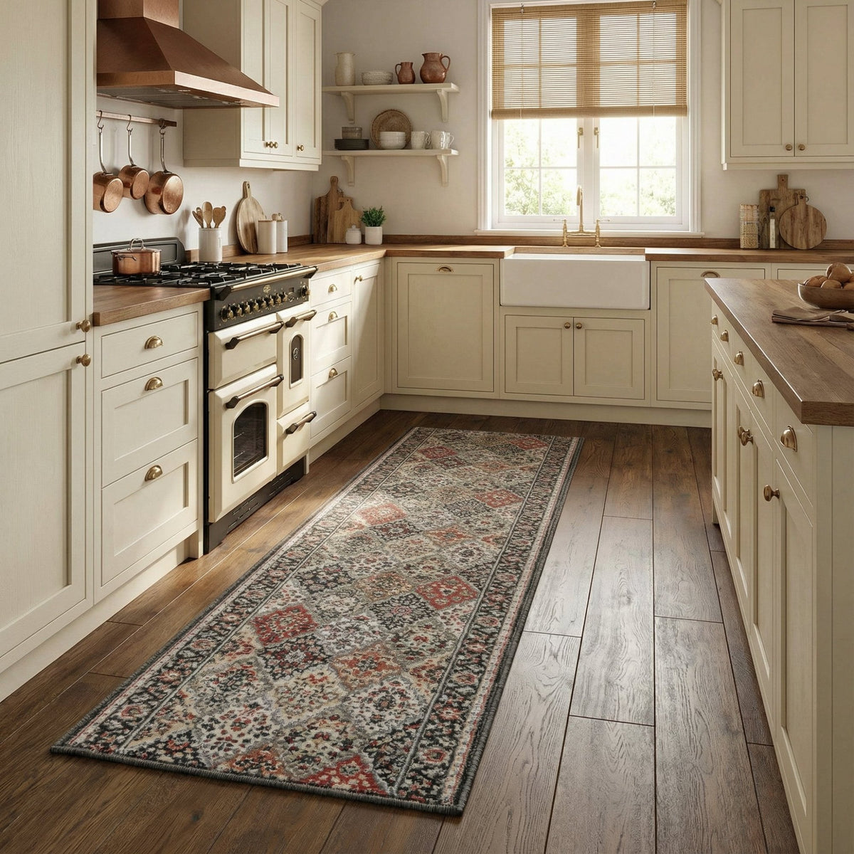 Heirloom Abbey Multi Kitchen Runner