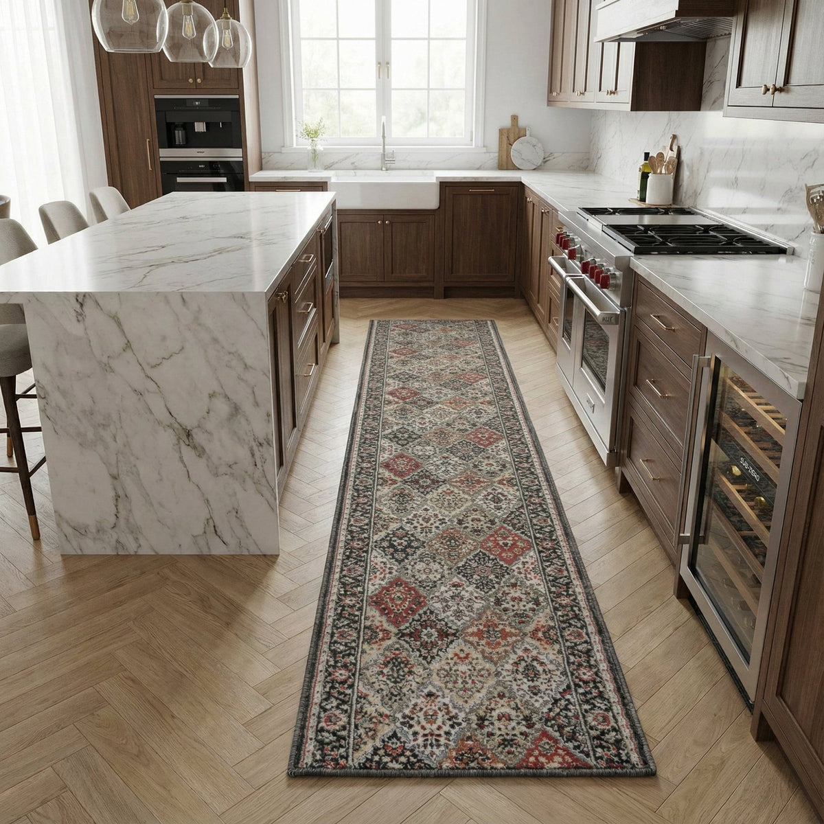 Heirloom Abbey Multi Kitchen Runner