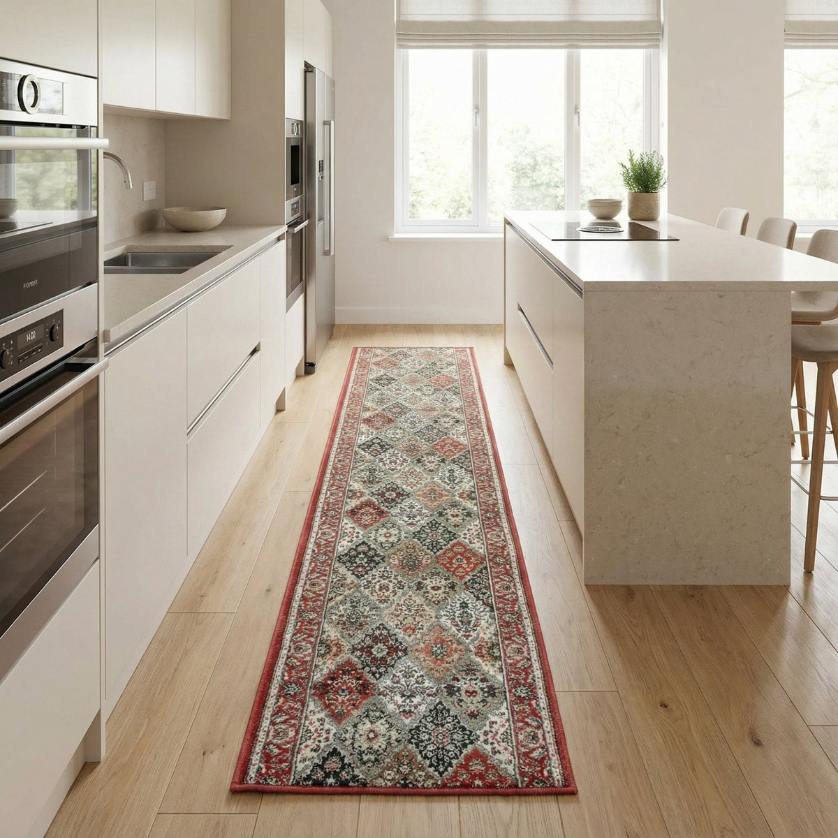 Heirloom Cinnabar Multi Kitchen Runner