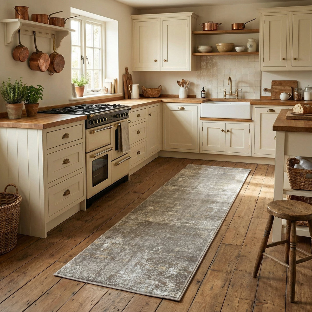 Landscape Pumice Shell Kitchen Runner