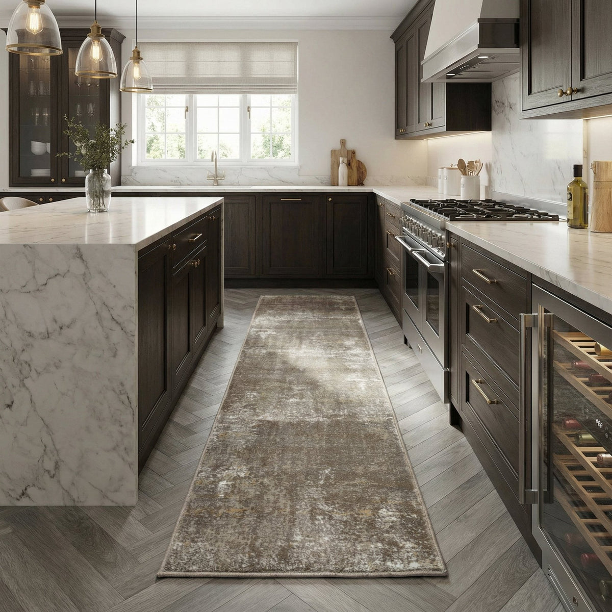 Landscape Pumice Shell Kitchen Runner
