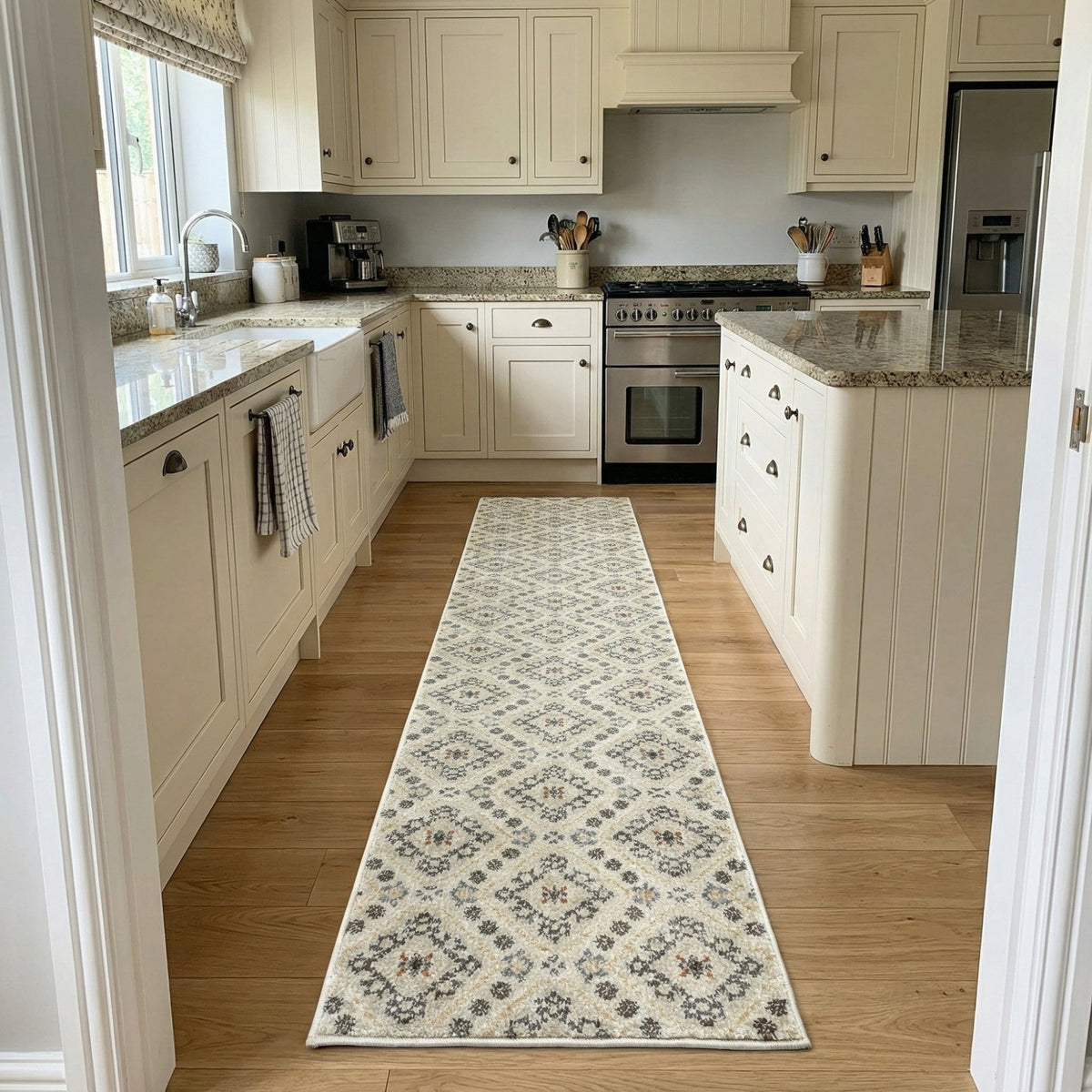 Montville Alabaster Latte Kitchen Runner