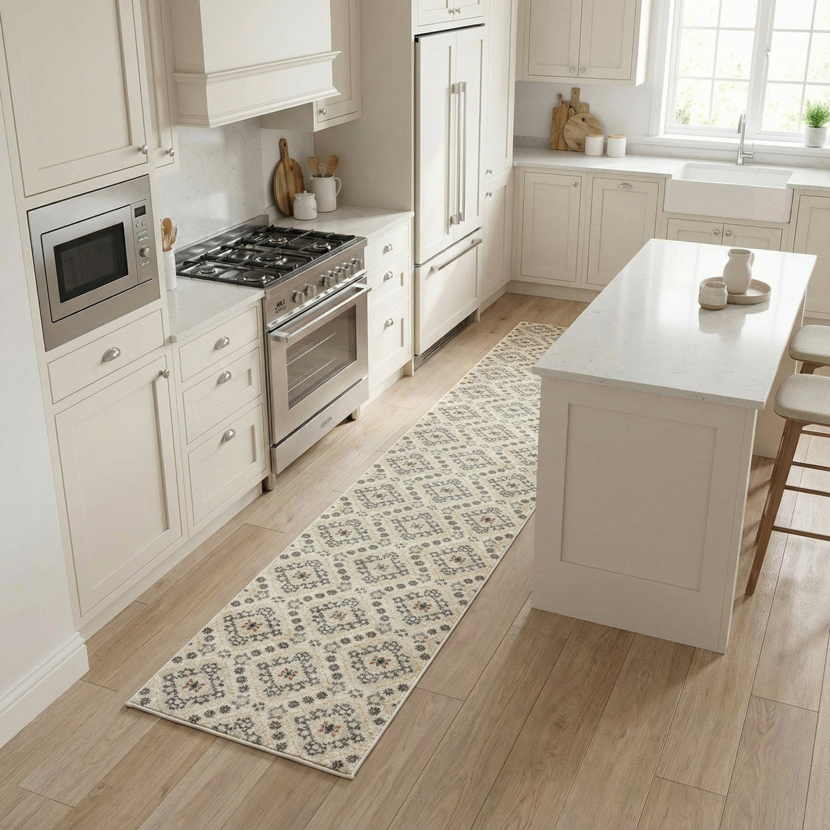 Montville Alabaster Latte Kitchen Runner
