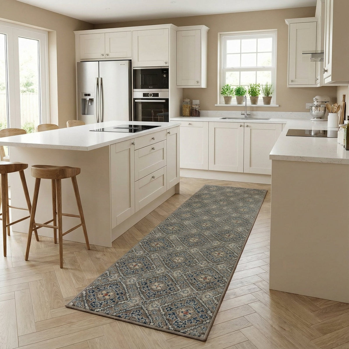 Montville Latte Sand Kitchen Runner