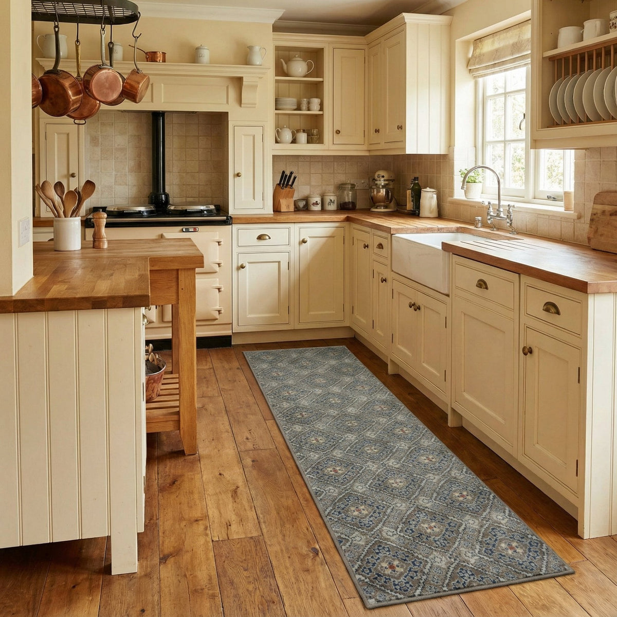 Montville Latte Sand Kitchen Runner