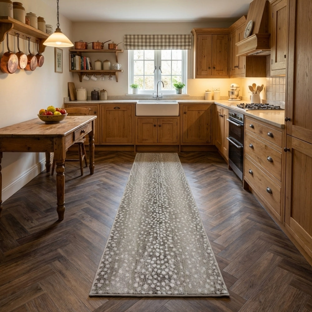Adore Greige Whitecap Kitchen Runner