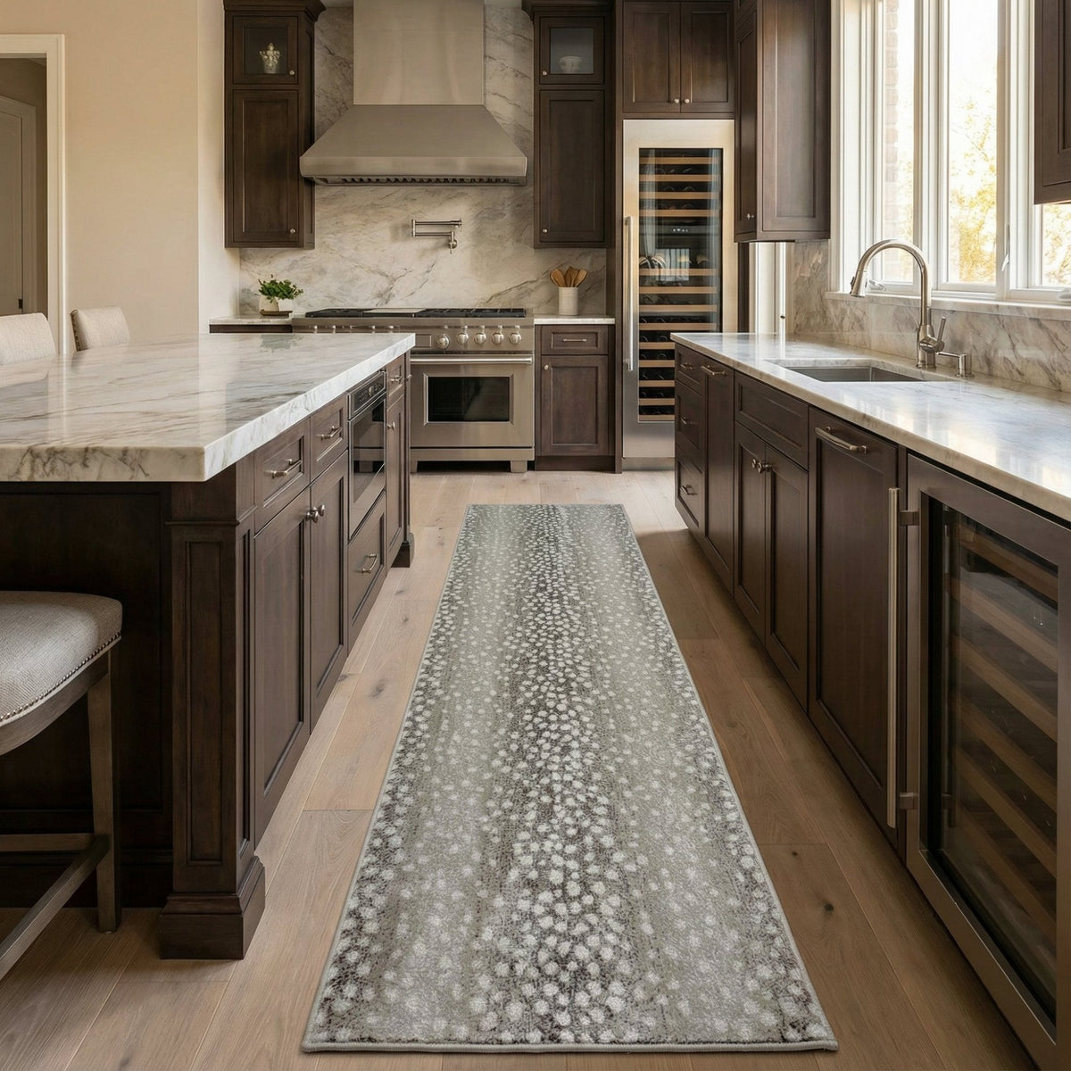 Adore Greige Whitecap Kitchen Runner