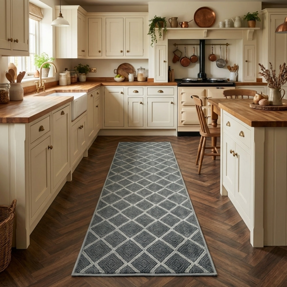 Milan Sterling Birch Kitchen Runner