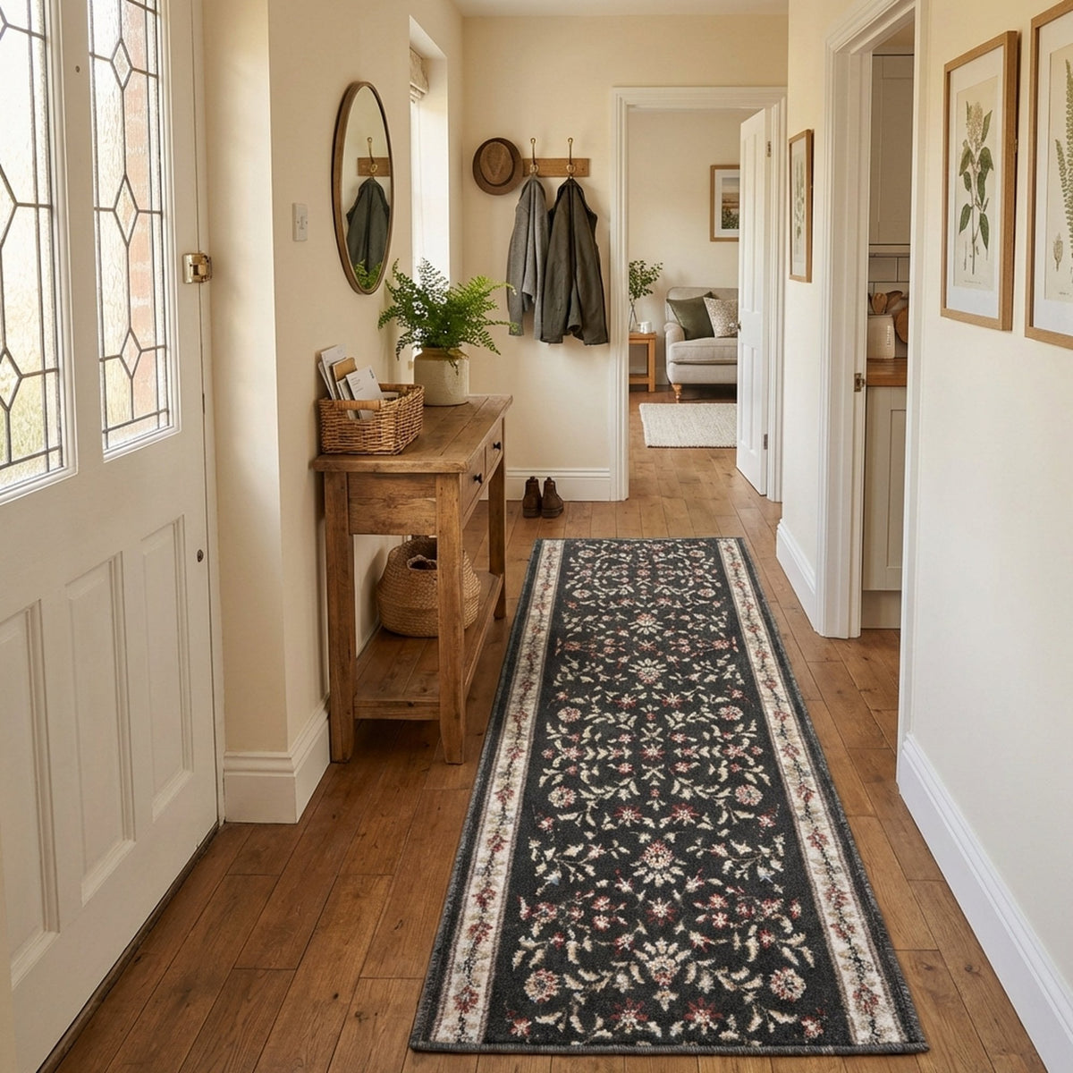 Heirloom Dorothea Abbey Navajo White Hall Runner