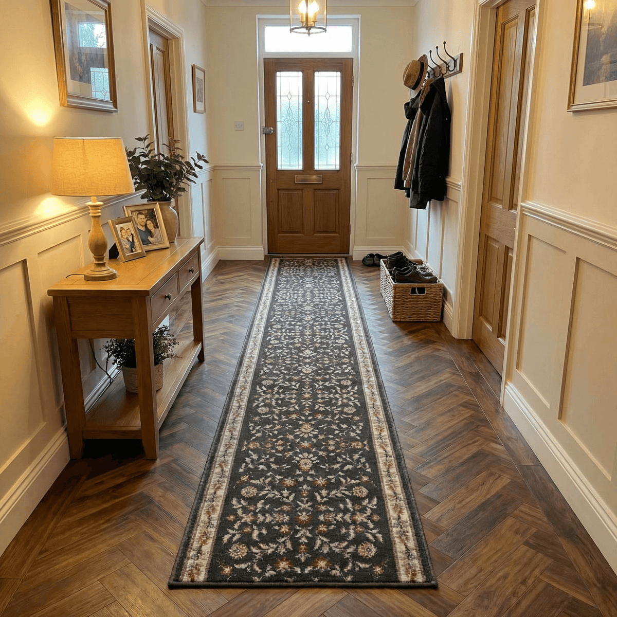 Heirloom Dorothea Abbey Navajo White Hall Runner