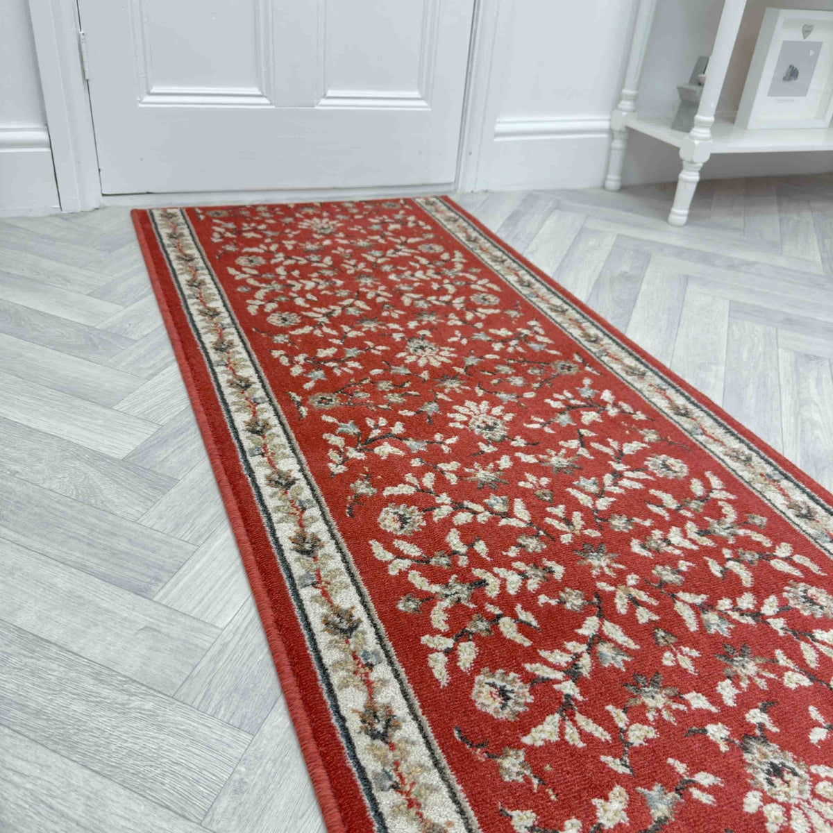 Heirloom Dorothea Cinnabar Navajo White Hall Runner