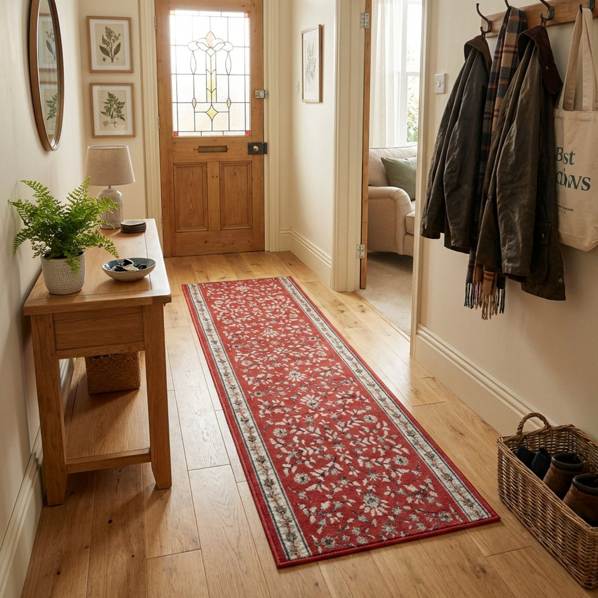 Heirloom Dorothea Cinnabar Navajo White Hall Runner