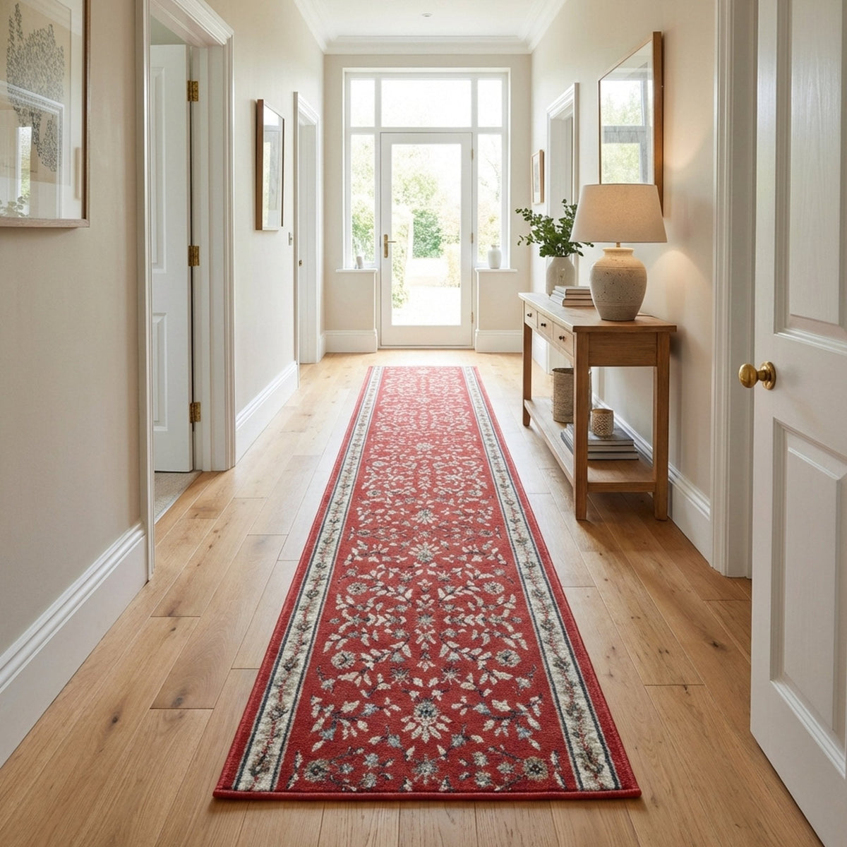Heirloom Dorothea Cinnabar Navajo White Hall Runner