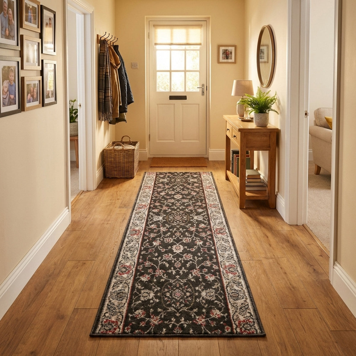 Heirloom Rockland Abbey Navajo White Hall Runner
