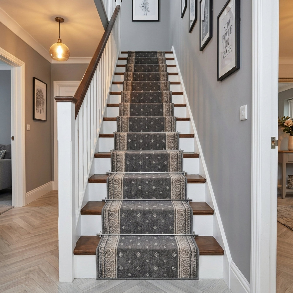 Clearwater Dove Oyster Stair Runner