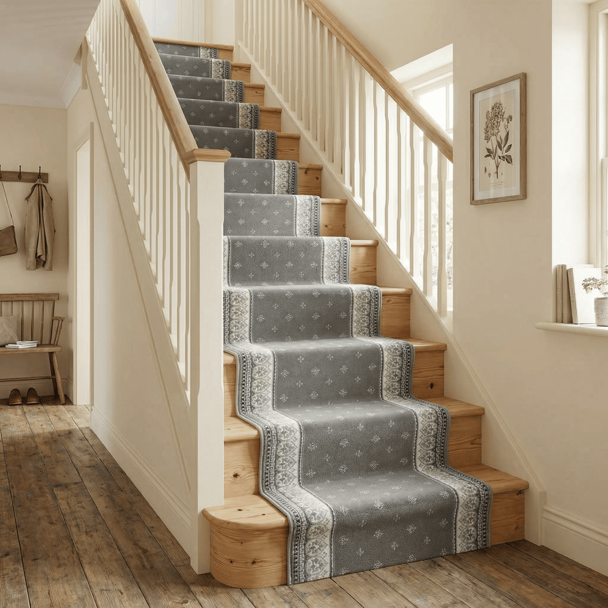 Clearwater Dove Oyster Stair Runner