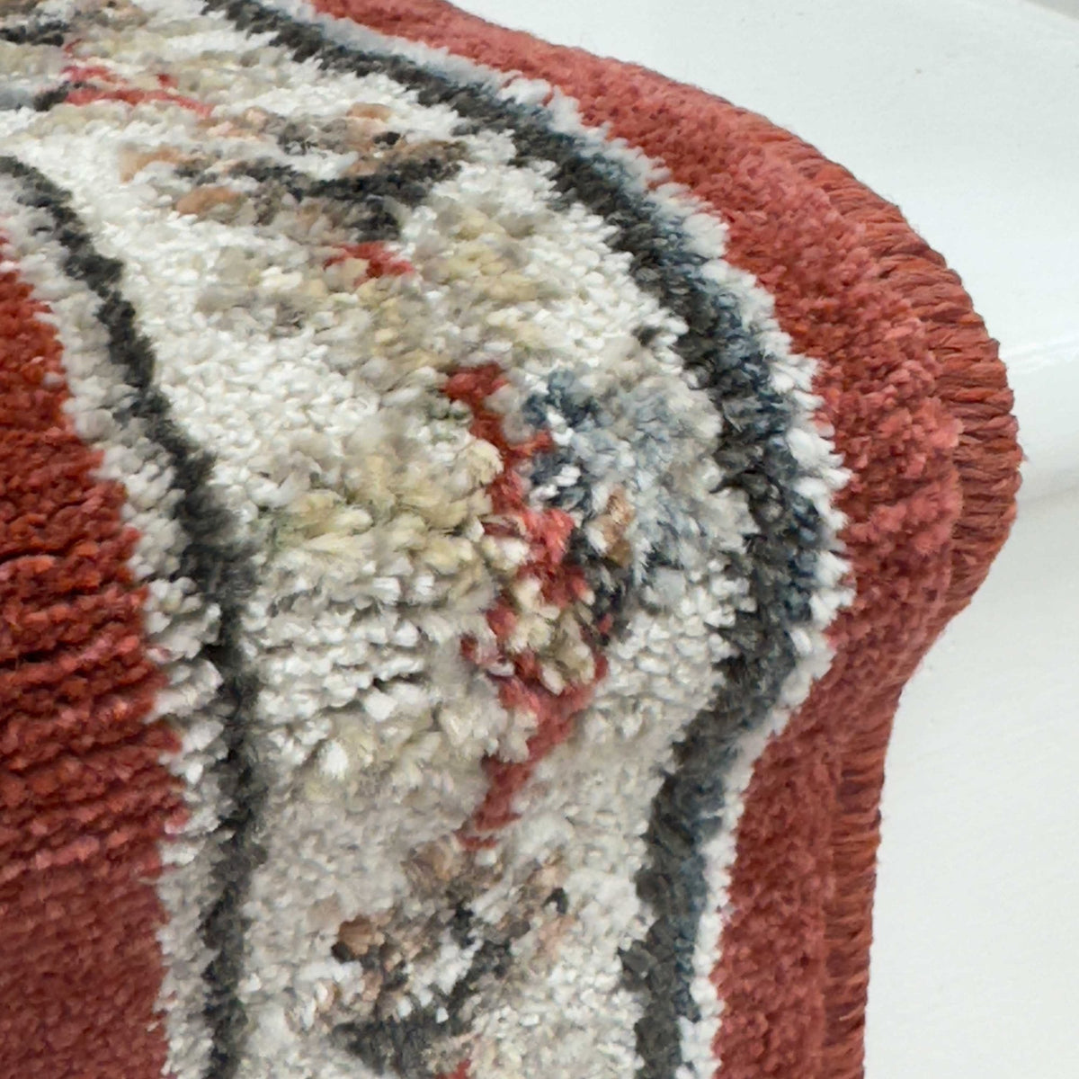 Heirloom Dorothea Cinnabar Navajo White Stair Runner