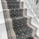 Heirloom Fleur De Lis Abbey Navajo White Stair Runner - 1ft / 2ft 2in