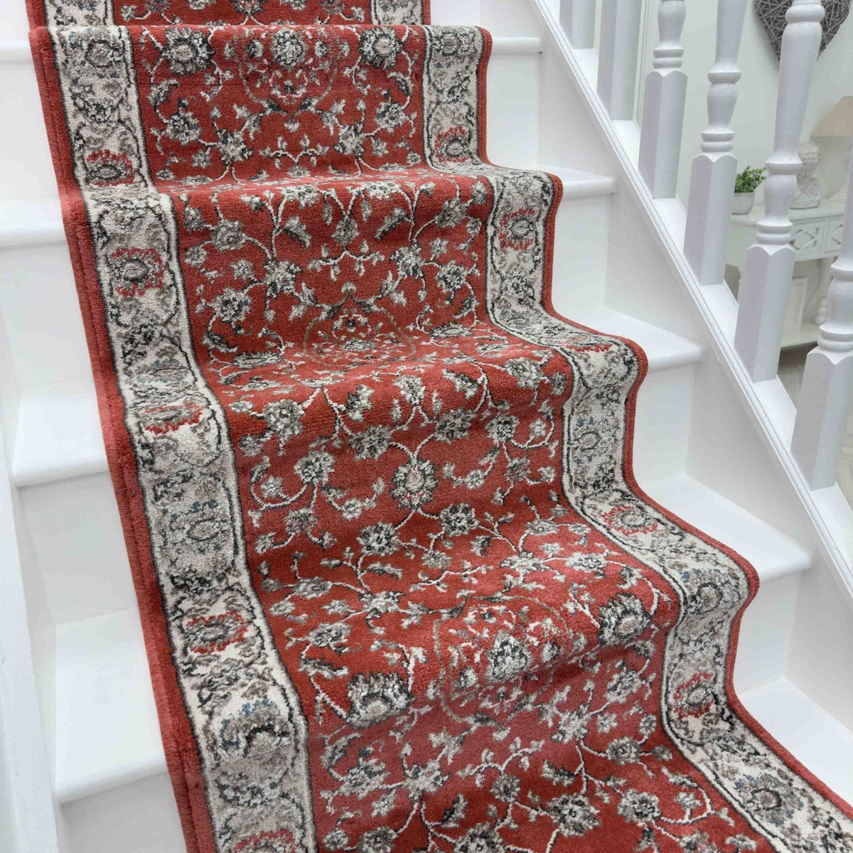 Heirloom Rockland Cinnabar Navajo White Stair Runner
