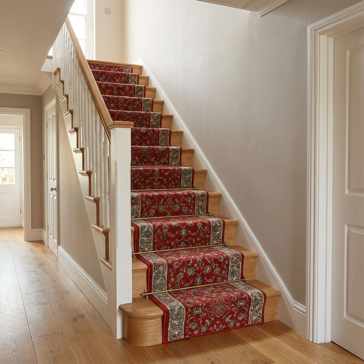 Heirloom Rockland Cinnabar Navajo White Stair Runner