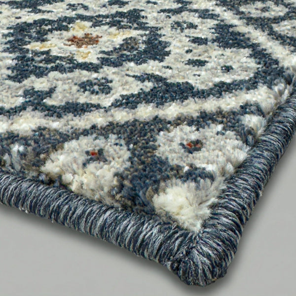 Montville Vintage Blue Latte Kitchen Runner