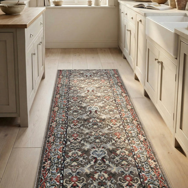 Heirloom Tan Navajo White Kitchen Runner