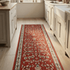 Heirloom Dorothea Cinnabar Navajo White Kitchen Runner