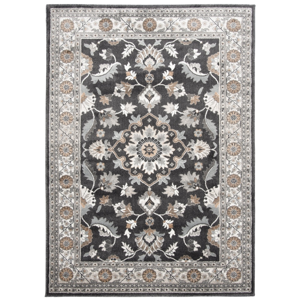 Canyon Tri-Color Deep Blue Whitecap Area Rug