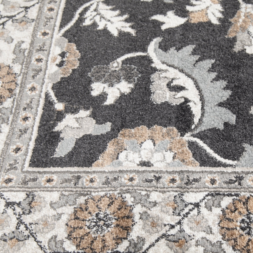 Canyon Tri-Color Deep Blue Whitecap Area Rug