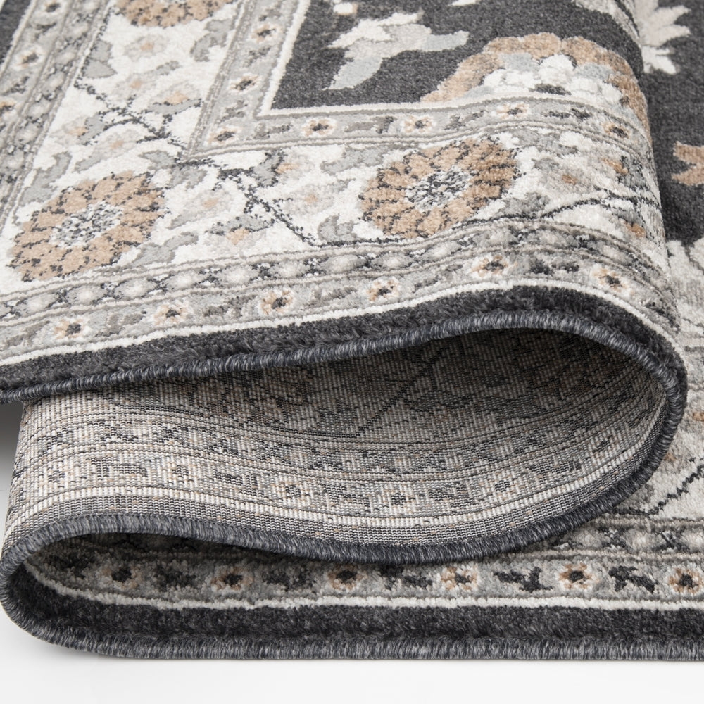 Canyon Tri-Color Deep Blue Whitecap Area Rug