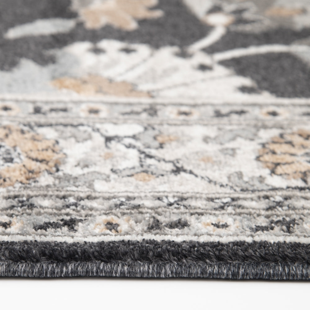 Canyon Tri-Color Deep Blue Whitecap Area Rug