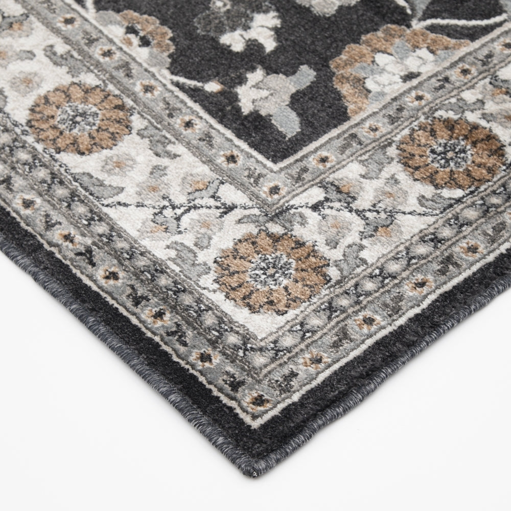 Canyon Tri-Color Deep Blue Whitecap Area Rug