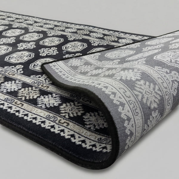 Ancient Garden Black/Ivory 57102-3636 Tapis de couloir