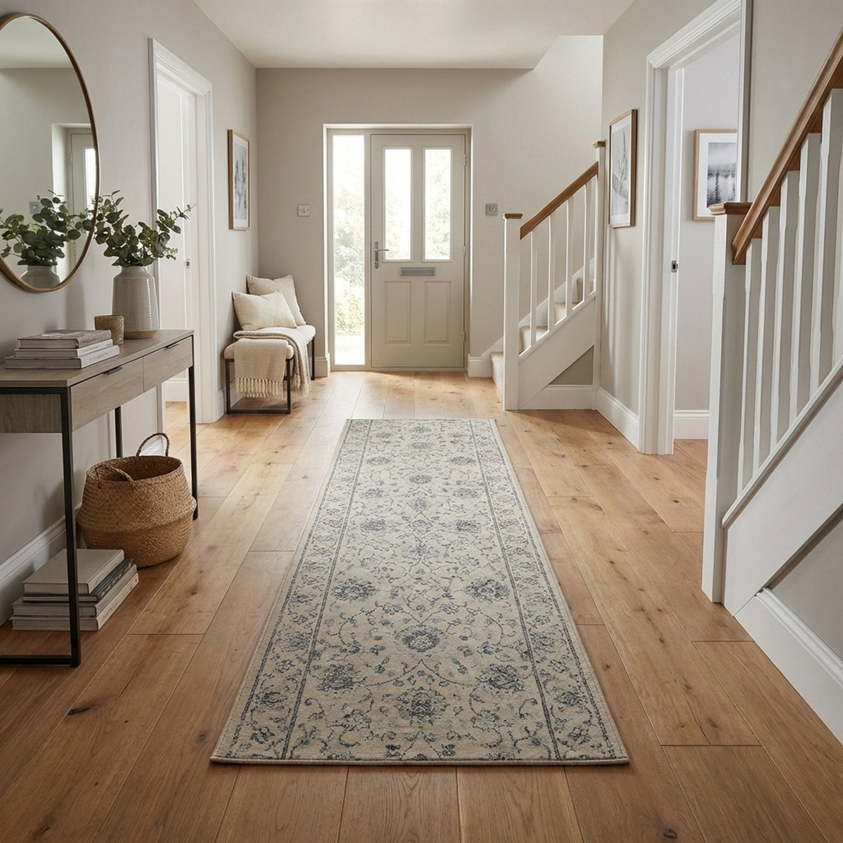 Ancient Garden Cream 57126-6666 Hall Runner