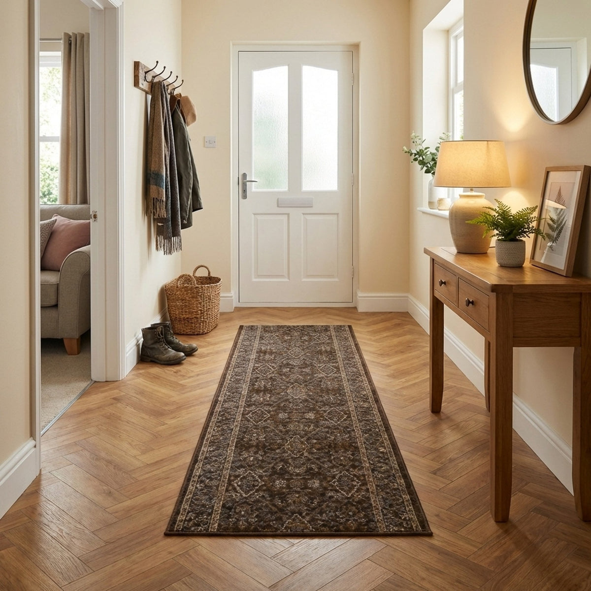 Ancient Garden Dark Brown/Beige 57276-3235 Tapis de couloir