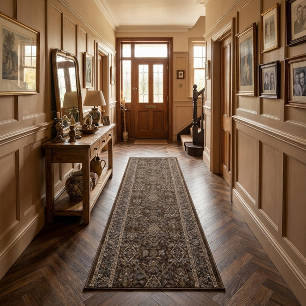 Ancient Garden Dark Brown/Beige 57276-3235 Tapis de couloir