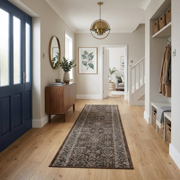 Ancient Garden Dark Brown/Beige 57276-3235 Tapis de couloir