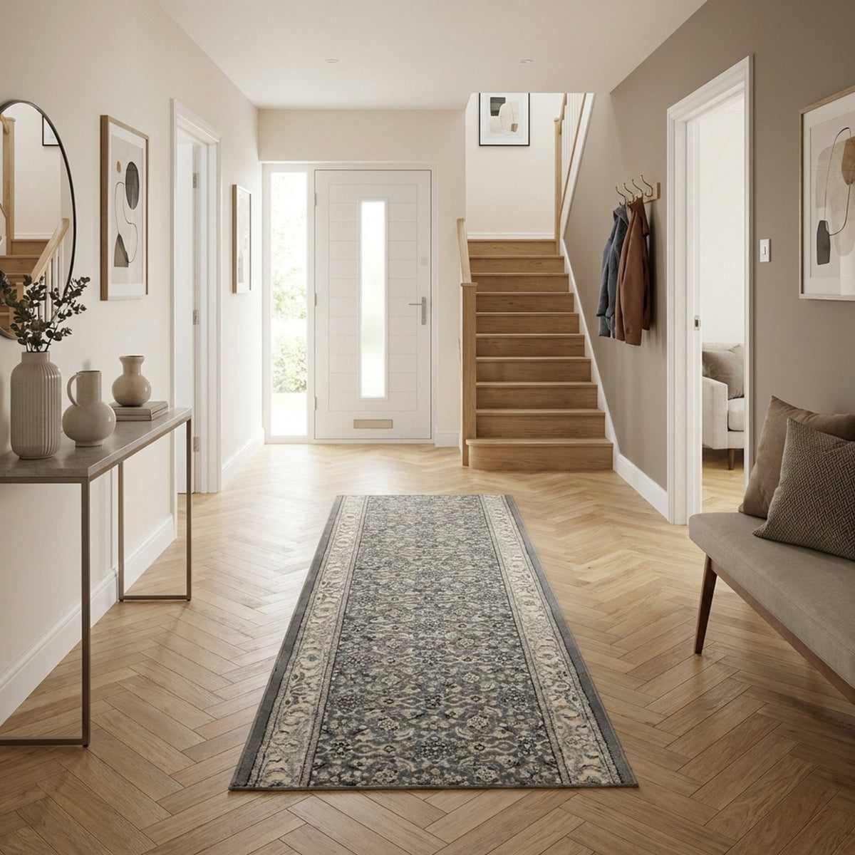 Ancient Garden Gray/Cream 57011-5666 Rug Runner