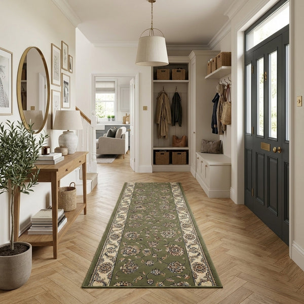 Ancient Garden Green/Ivory 57365-4464 Rug Runner
