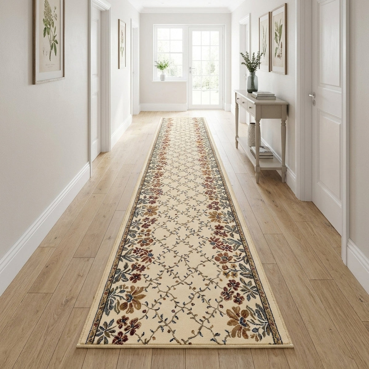Ancient Garden Ivory 57084-6464 Hall Runner