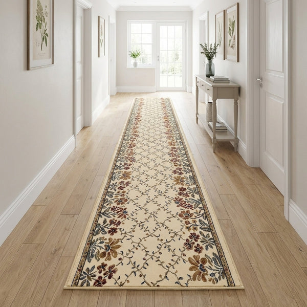 Ancient Garden Ivory 57084-6464 Hall Runner