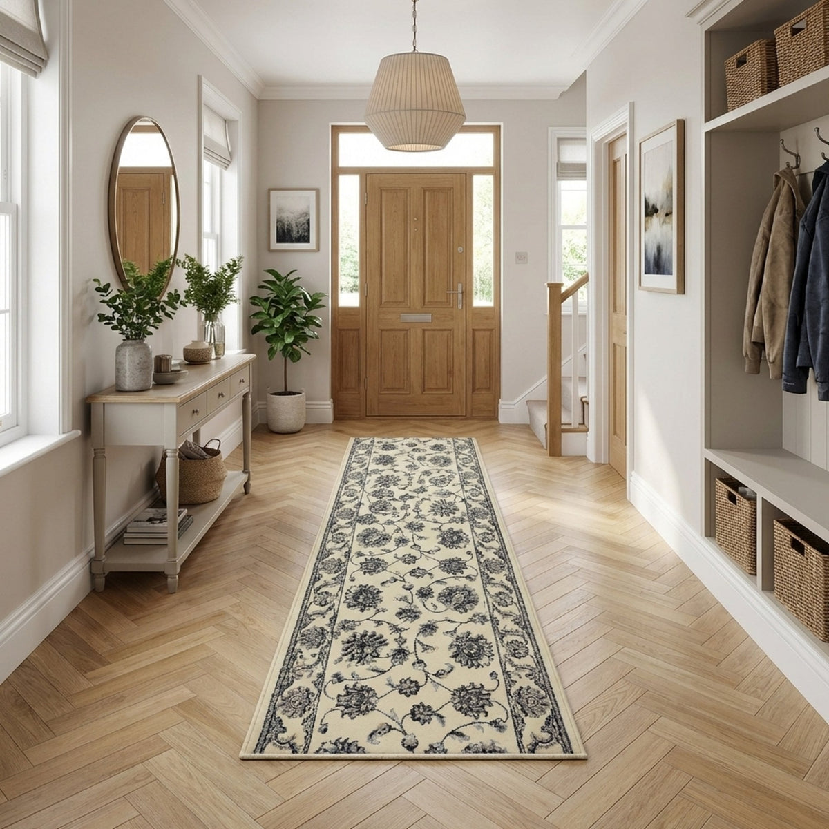 Ancient Garden Ivory/Ivory 57365-6666 Tapis de couloir