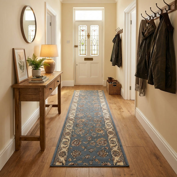 Ancient Garden Light Blue/Ivory 57365-5464 Tapis de couloir