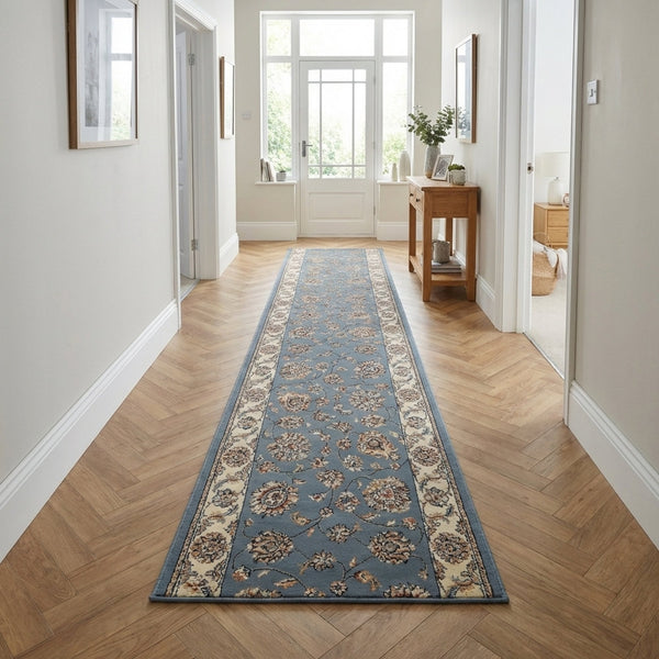 Ancient Garden Light Blue/Ivory 57365-5464 Tapis de couloir