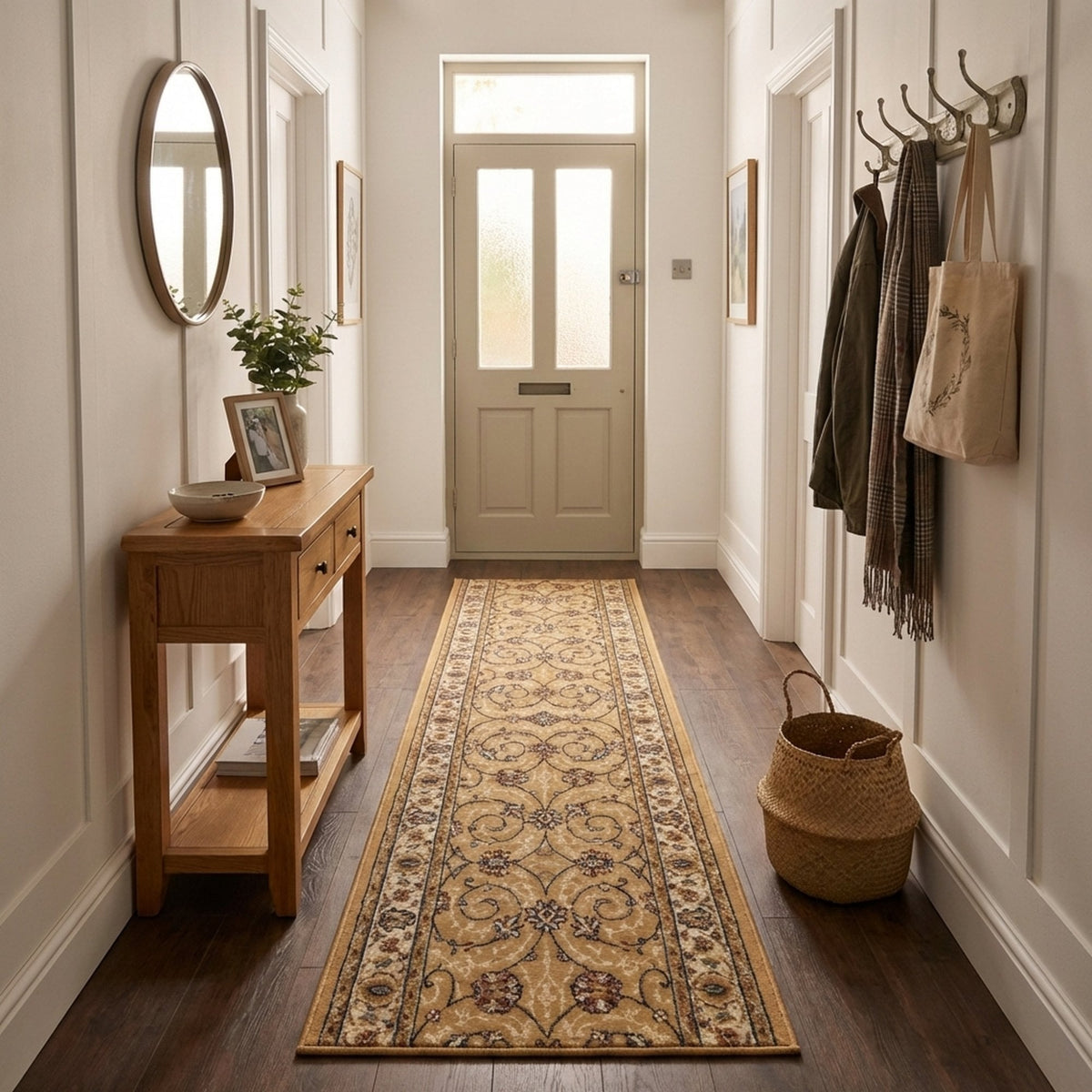 Ancient Garden Light Gold/Ivory 57120-2464 Rug Runner