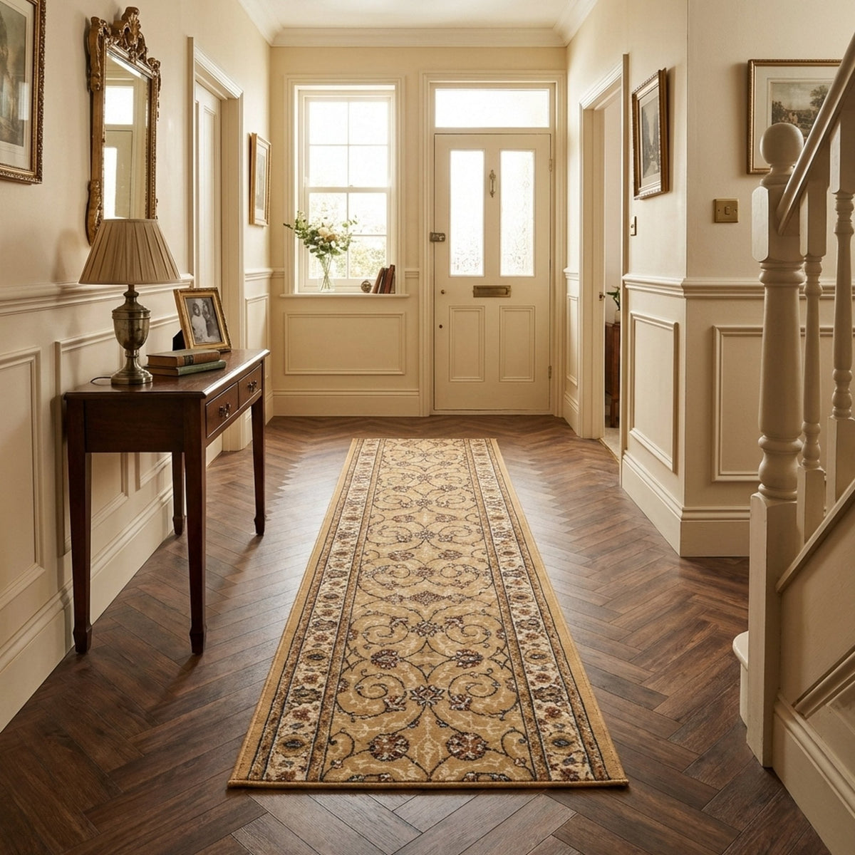 Ancient Garden Light Gold/Ivory 57120-2464 Rug Runner
