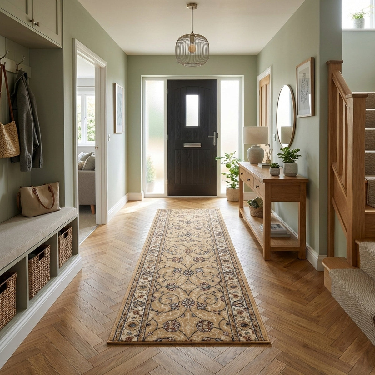 Ancient Garden Light Gold/Ivory 57120-2464 Rug Runner